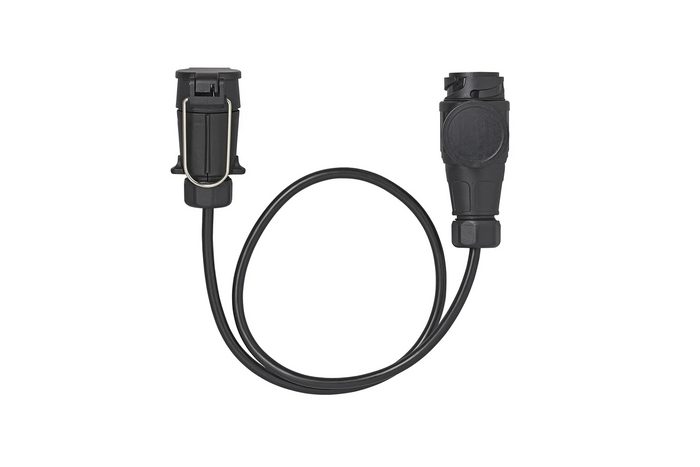 Cable adaptador ProPlus para toma de enganche de remolque de 13/7 pines y 80 cm.