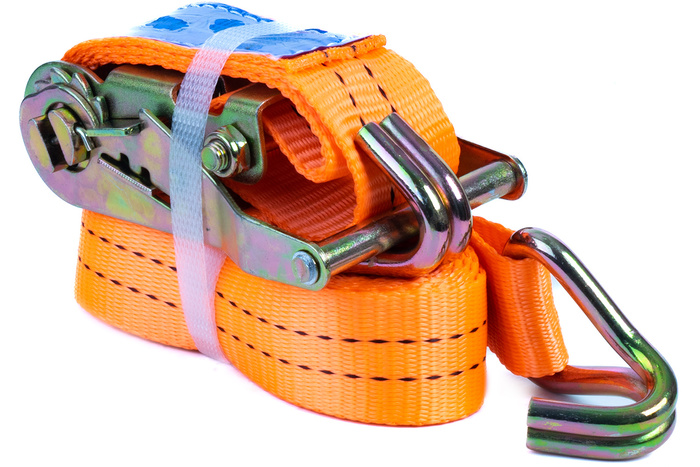 Juego de cuatro correas de transporte con tensor UNITRAILER 4m/25mm/1t