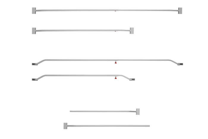 Soporte plano para lona para remolque ProPlus 340918, ajustable de 132 a 204 cm.