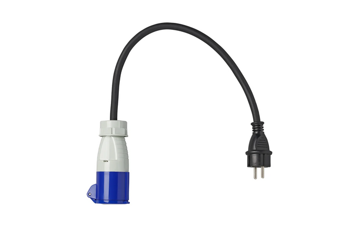 Adaptador con enchufe Schuko y toma CEE 16A 230V ProPlus 373526 cable 40cm