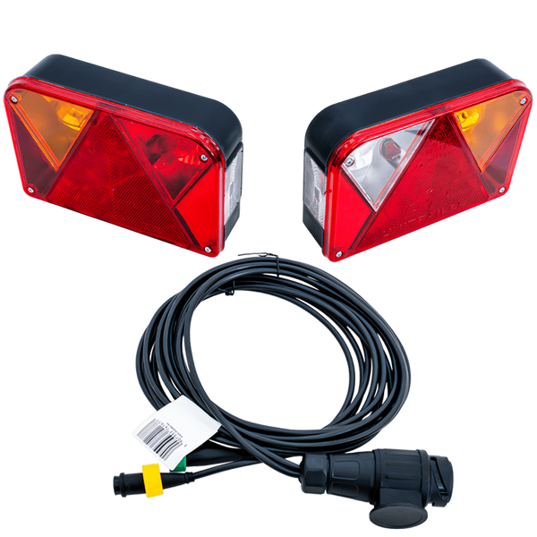 Luces traseras DOBPLAST DPT35 + arnés MANTES 4m 13PIN