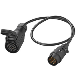 Cable adaptador ProPlus para toma de enganche de remolque de 7/13 pines, 80 cm