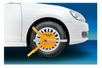 Bloqueo de rueda universal LAMPA WHEEL CLAMP para ruedas de 13 a 18"