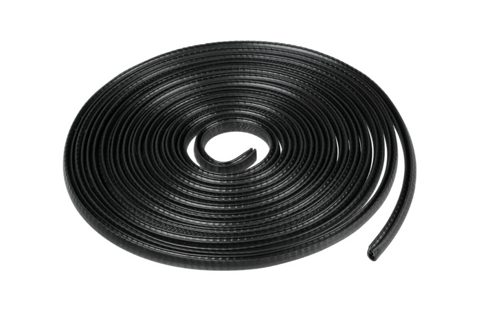 Protector de borde de puerta blindado LAMPA 5m Negro