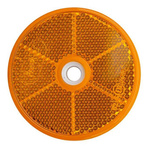 Reflector redondo, diámetro 60 mm, naranja con hueco