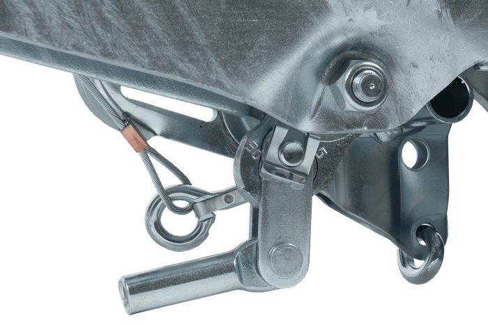 Dispositivo de inercia AL-KO 251S con enganche AK270 para remolque de 2600 kg con lanza cuadrada