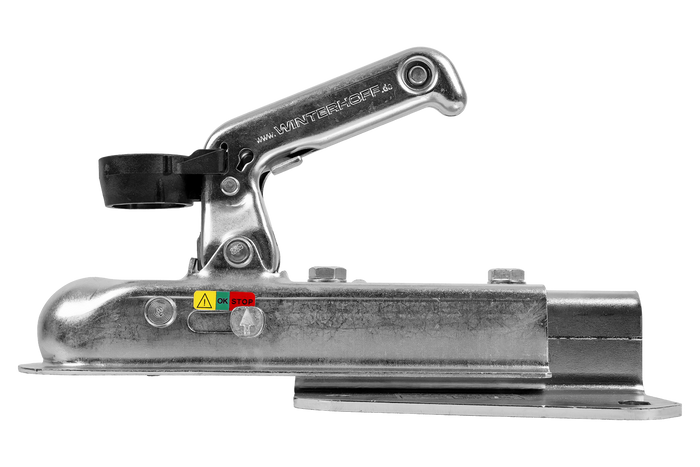 Adaptador de enganche de bola WINTERHOFF WW 8-G+V para remolque de 800 kg con barra de tiro tipo V.