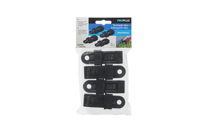 Juego de cuatro clips de montaje para lona ProPlus 361738