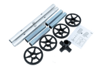 Soporte para ruedas de coche UNITRAILER, colgador para 4 ruedas/llantas de 100 kg