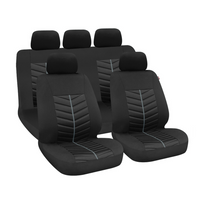 Juego de fundas para asientos de coche LAMPA Rapid, color negro/gris, para asientos delanteros y traseros