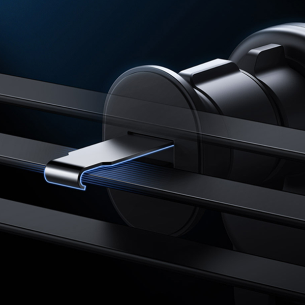 Soporte para teléfono móvil BASEUS Stable Gravity con carga inalámbrica Qi de 15 W para la rejilla de ventilación