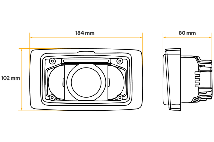 TT Technology TT.16608 Luz delantera LED 3 funciones 12xLED 3150lm para Fendt