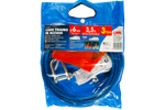Cuerda de remolque con grilletes LAMPA cuerda de acero 3,5m/6mm/3t azul