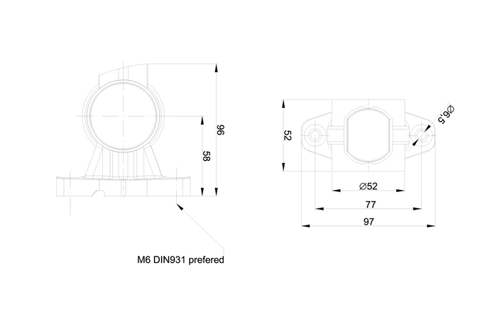 Lámparas de posición LED FRISTOM FT-140A 3 funciones izquierda + derecha