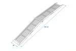 Rampas plegables de acero ProPlus 390094 para remolques, 203 cm, 680 kg, juego de 2