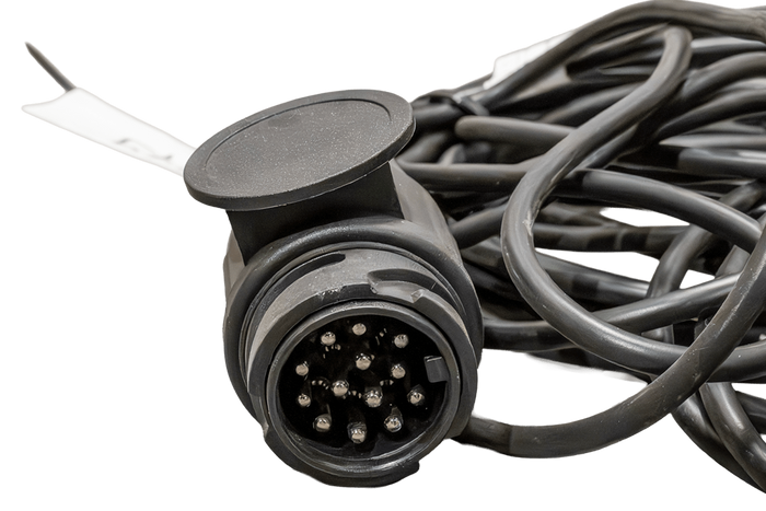 OUTLET MANTES instalación eléctrica arnés para remolque 5,5 m 13 PIN enchufe bayonetas 2x 5 PIN