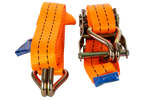 Cinta transportadora UNITRAILER de 2 m/35 mm/2 t de color naranja con tensor