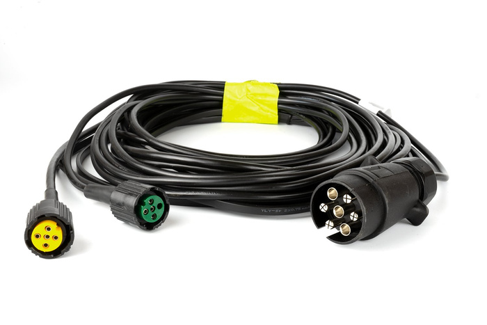 Instalación eléctrica MANTES, arnés de remolque 5,2 m, enchufe 7PIN, bayonetas 2x5PIN