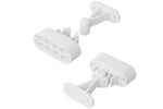 Pestillo de puerta para caravana o autocaravana ProPlus 362622V02, manilla blanca con resorte para sujetar la puerta.