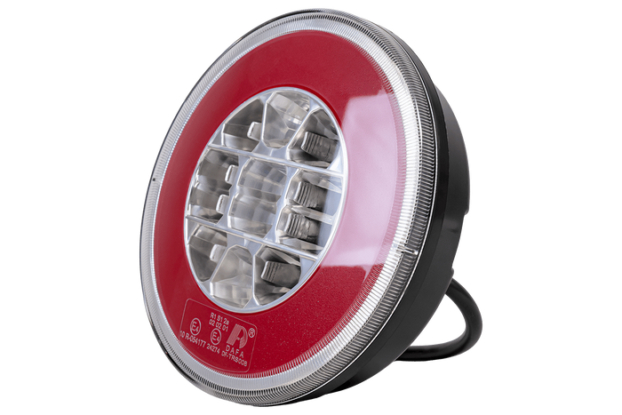 TT TECHNOLOGY TT.12008 Glo-Trac LED Luz trasera tipo hamburguesa con 3 funciones, universal