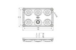 Lámpara LED de interior para coche HORPOL LWD2157 de 900 lm con interruptor y diodo rojo.