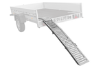 Rampa plegable UNITRAILER ALR005 de acero para remolques, 200 cm, 250 kg.