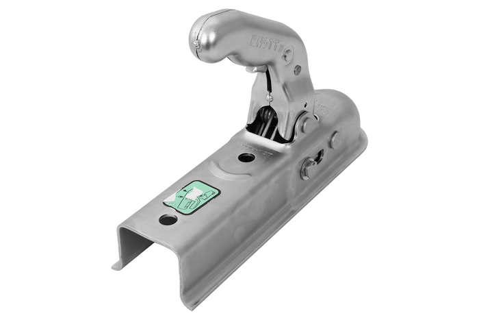 Enganche de bola KNOTT K7.5-K para remolque de 750 kg con barra de tiro cuadrada de 50 mm