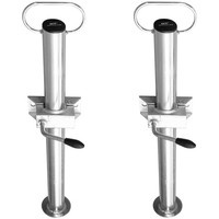 Juego de dos soportes fijos con abrazaderas UNITRAILER 300kg 48mm 600mm