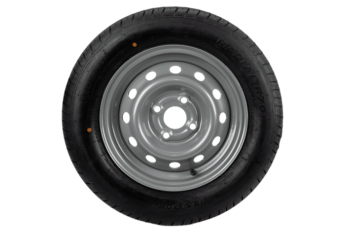 Rueda de remolque NEUMÁTICO LEAO 165/70 R13 79N LLANTA UNITRAILER 4Jx13"H2 4x100 ET:30