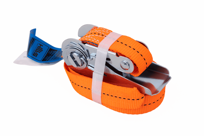Juego de cuatro correas HERMON de una sola pieza de 5 m/25 mm/1 t con tensor.