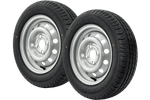 Juego de dos ruedas para remolques UNITRAILER / TEMARED / REMOL-CAR NEUMÁTICOS LINGLONG 155/70 R13 75N LLANTAS UNITRAILER 4Jx13" 4x100 ET:30