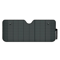 Alfombrilla para parasol de coche LAMPA Negro Mate 61x147cm