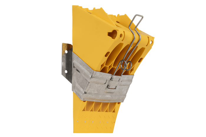 Calzo de rueda G46 con soporte de montaje LOKHEN h: 190 mm