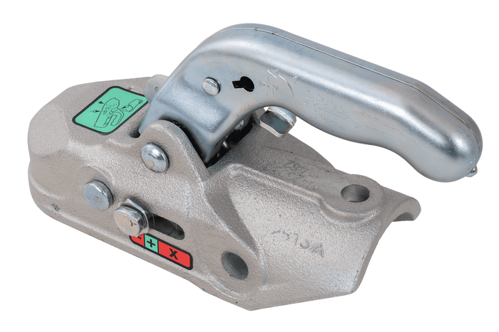 Enganche de bola KNOTT K35-A para remolque de 3500 kg con barra de tiro de tubo de 50 mm, hierro fundido