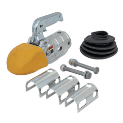 Enganche de bola STEELPRESS BC-3000C-00-00+Z3 para remolque de 3000 kg con barra de tiro de tubo de 35-50 mm, fundición gris