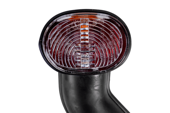Luz de posición izquierda ASPÖCK SUPERPOINT II con brazo de goma y cable lateral.