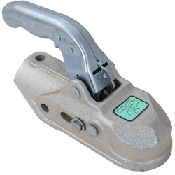 Enganche de bola KNOTT K27-B para remolque de 2700 kg con barra de tiro de tubo de 45 mm, hierro fundido
