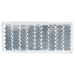 Reflector blanco 76x34 mm con cinta autoadhesiva
