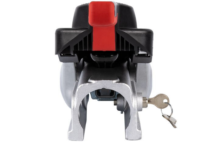 Enganche de bola AL-KO AKS3504 con estabilizador para remolque de 3500kg con lanza tubular de 60mm con protección antirrobo