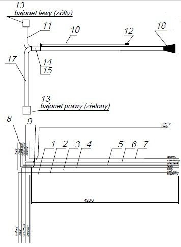 Arnés de cableado para luces de remolques ligeros + enchufe 7Pin