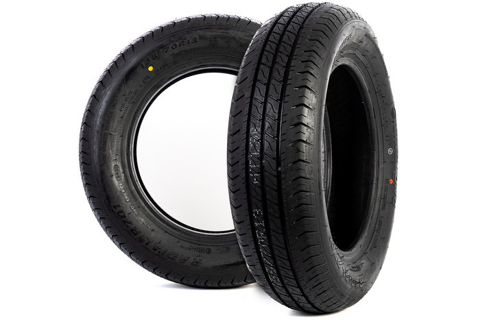 Conjunto 2 neúmaticos Linglong 155/70 R13 75N para remolques