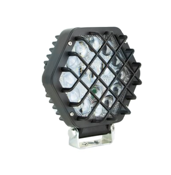Lámpara de trabajo 16 LED 48W con tapa de metal